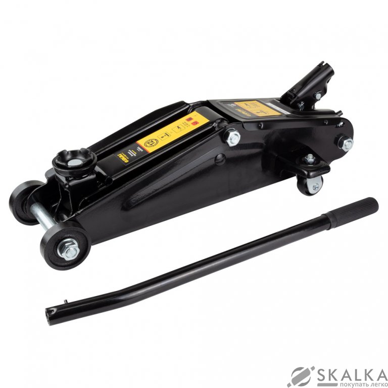 Домкрат гидравлический подкатной Sigma 3т H 135-380мм (6104051) На фото Домкрат гидравлический подкатной Sigma 3т H 135-380мм (6104051)