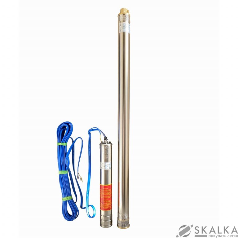 На фото Скважинный насос 3" Optima 3SDm1.8/39 1.1 кВт 159м + пульт + кабель 15м