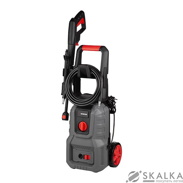 Мойка высокого давления Intertool 1400 Вт, 5.5-6.5 л/мин, 80-110 бар, шланг 5 м (DT-1513) На фото Мойка высокого давления Intertool 1400 Вт, 5.5-6.5 л/мин, 80-110 бар, шланг 5 м (DT-1513)