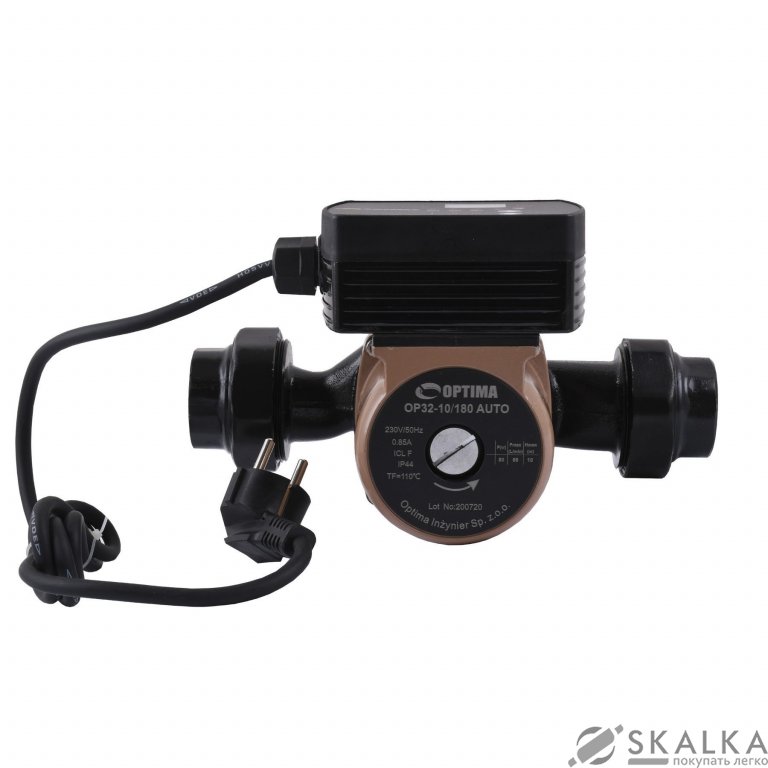 Насос циркуляционный энергосберегающий Optima OP32-10AUTO 180мм + гайки На фото Насос циркуляционный энергосберегающий Optima OP32-10AUTO 180мм + гайки