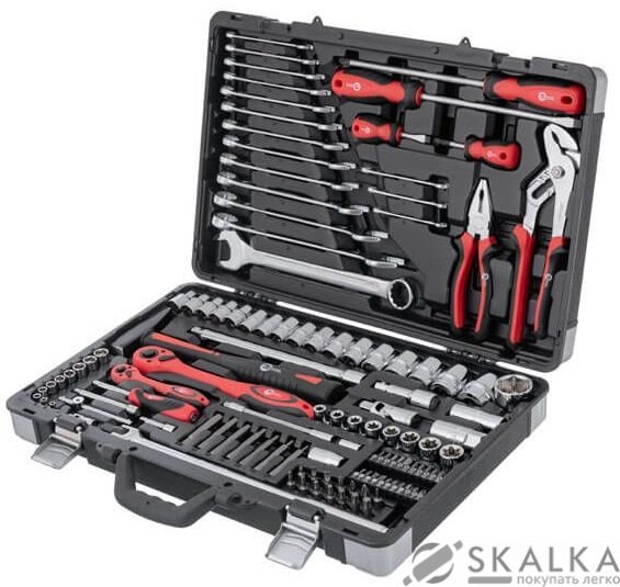 На фото Профессиональный набор инструментов Intertool 1/4" & 1/2"; 119ед (ET-7119)