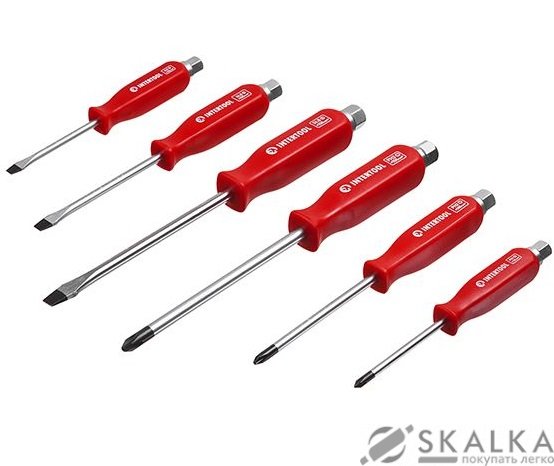 Набор ударных отверток Intertool 6шт (HT-0403) На фото Набор ударных отверток Intertool 6шт (HT-0403)