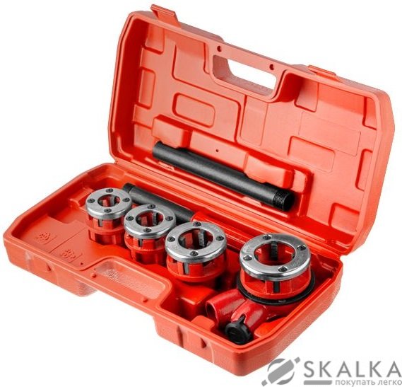 Набор плашек Intertool 4шт для нарезки резьбы 1/2"; 3/4"; 1"; 1 1/4" (SD-8004) На фото Набор плашек Intertool 4шт для нарезки резьбы 1/2"; 3/4"; 1"; 1 1/4" (SD-8004)