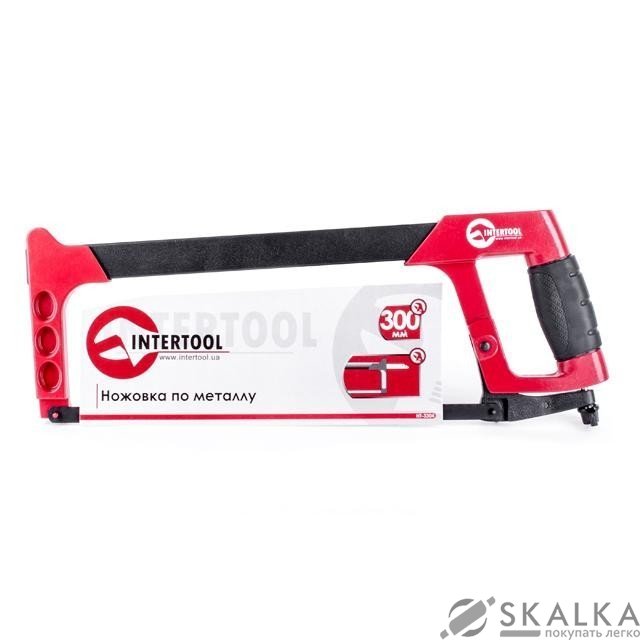Ножовка Intertool по металлу 300мм с алюминиевой рукояткой (HT-3304) На фото Ножовка Intertool по металлу 300мм с алюминиевой рукояткой (HT-3304)