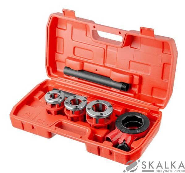 Набор плашек Intertool 3шт для нарезки резьбы 1/2"; 3/4"; 1" (SD-8003) На фото Набор плашек Intertool 3шт для нарезки резьбы 1/2"; 3/4"; 1" (SD-8003)