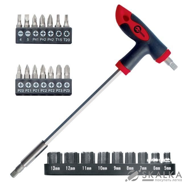 На фото Отвертка Т-образная Intertool 25шт (HT-0422)
