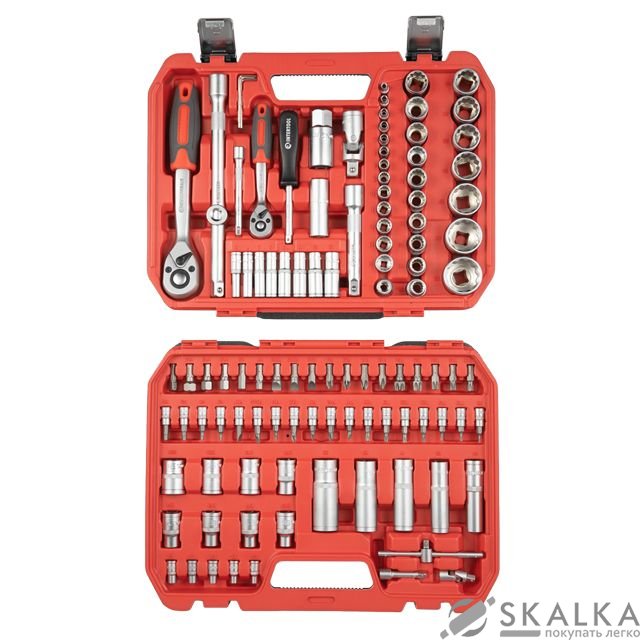 Набор инструментов 1/2" & 1/4" 110 ед, 12 граней ET-6108SP INTERTOOL (ET-9109) На фото Набор инструментов 1/2" & 1/4" 110 ед, 12 граней ET-6108SP INTERTOOL (ET-9109)
