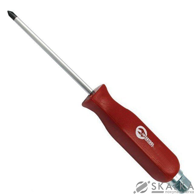 На фото Отвертка ударная Intertool PH4*200мм, CrV (HT-0490)