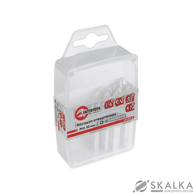 На фото Комплект бит Intertool 4мм 1/4"*50мм 10шт (VT-0034)