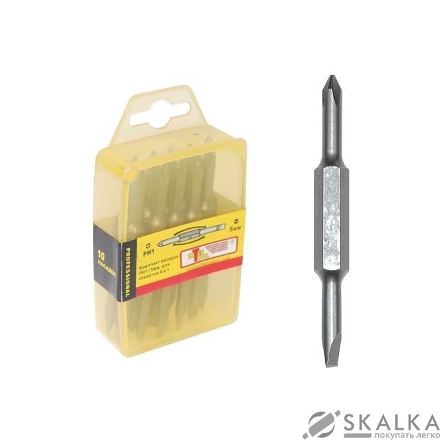 На фото Комплект бит Intertool PH2/SL6мм 4в1 10шт (VT-0062)