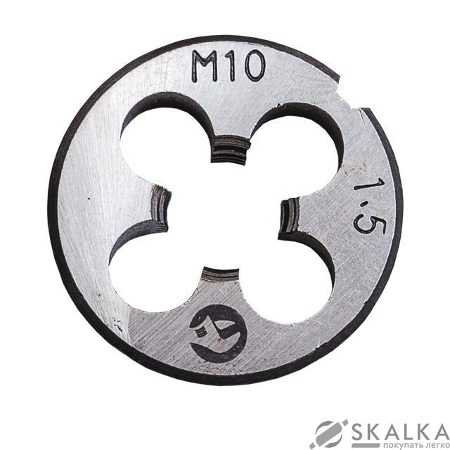 Плашка Intertool M 10x1,25мм (SD-8230) На фото Плашка Intertool M 10x1,25мм (SD-8230)