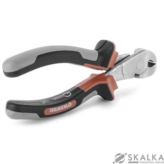 На фото Клещи торцевые Intertool 160мм CrV с изолированными рукоятками PROF (NT-0236)