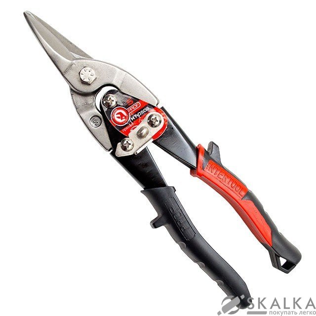 На фото Ножницы по металлу Intertool 250мм прямые Cr-Mo (NT-0503)