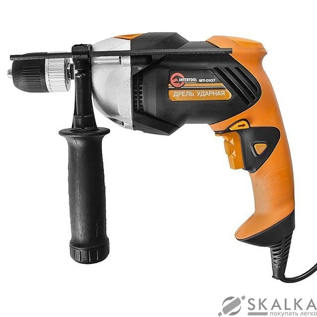 На фото Дрель ударная Intertool STORM, 750Вт, 1.5-13мм (WT-0107)