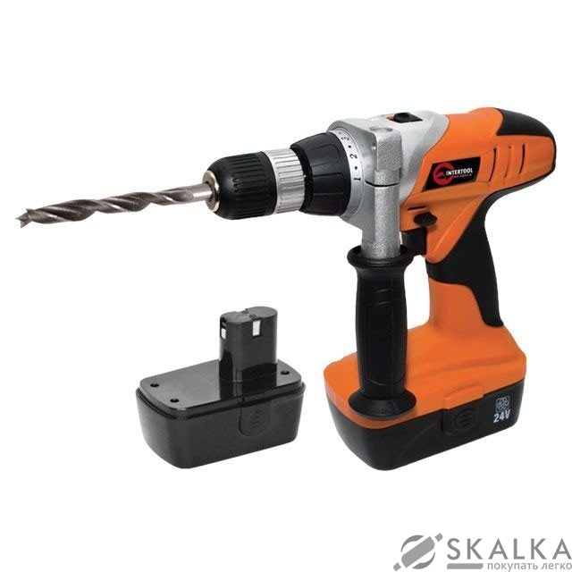 Шуруповерт Intertool STORM, 24В, 2 скорости (WT-0324) На фото Шуруповерт Intertool STORM, 24В, 2 скорости (WT-0324)