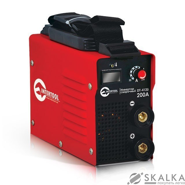На фото Инвертор мини Intertool 7.1кВт, 30-200А, электрод 1.6-4.0мм, IGBT (DT-4120)