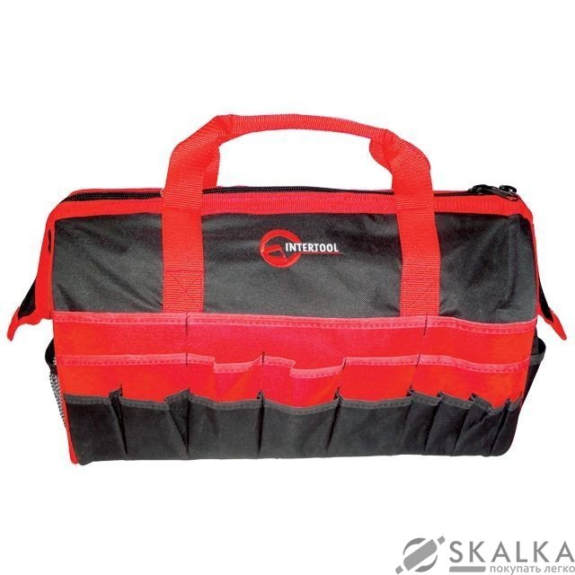 Сумка инструментальная Intertool 20 карманов 495*267*343мм (BX-9002) На фото Сумка инструментальная Intertool 20 карманов 495*267*343мм (BX-9002)