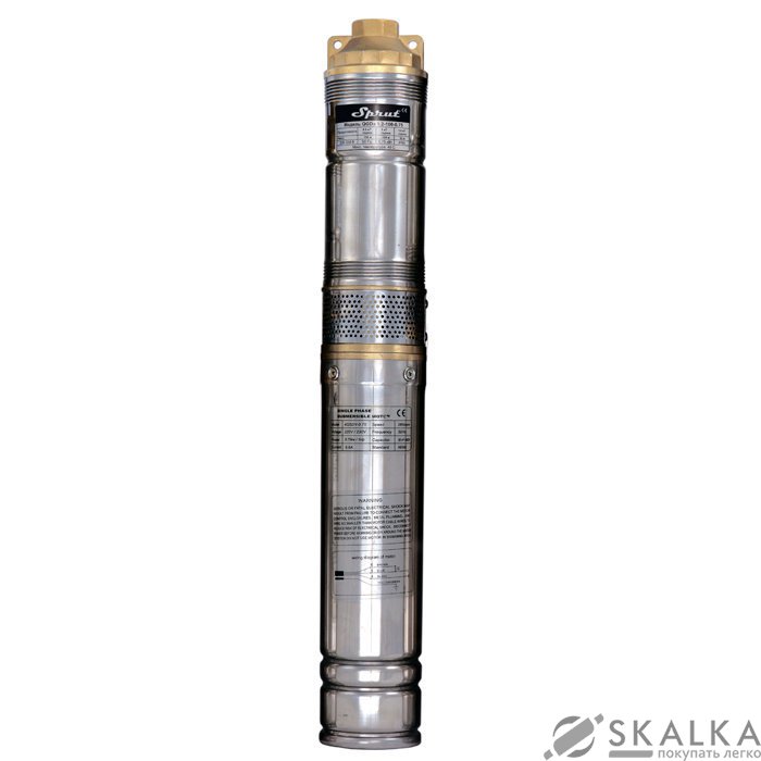 На фото Насос скважинный Sprut QGDа 1,2-100-0.75 + пульт управления (0063)