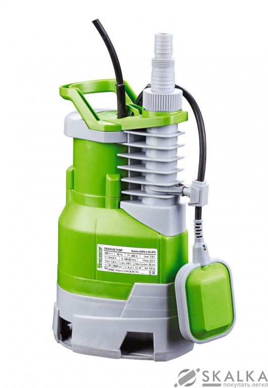На фото Насос дренажный Насосы+Оборудование Garden-DSP9-5,5/0.75РD (1210)