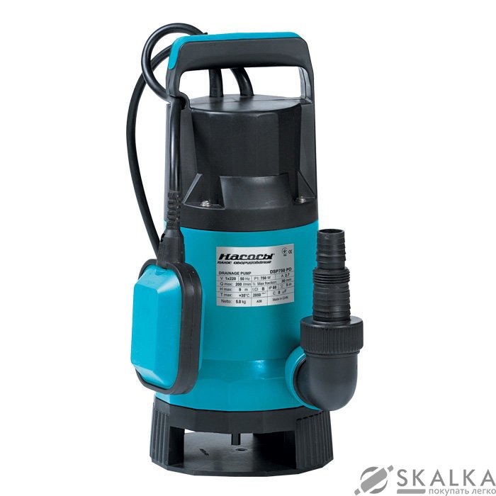 На фото Дренажный насос Насосы+Оборудование DSP 750PD (1203)