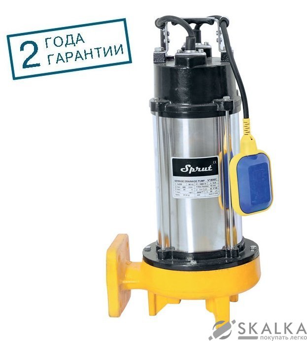 Дренажно-фекальный насос Sprut V1800С (0232) На фото Дренажно-фекальный насос Sprut V1800С (0232)