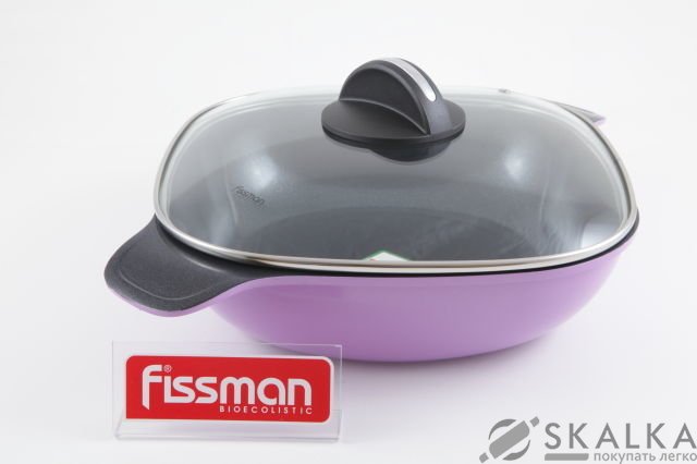 Кастрюля Fissman Diablo 28x8 см/4 л со стеклянной крышкой (AL-4685.28) На фото Кастрюля Fissman Diablo 28x8 см/4 л со стеклянной крышкой (AL-4685.28)