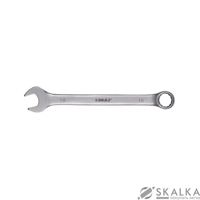 Ключ рожково-накидной Sigma 21мм CrV satine (6021211) На фото Ключ рожково-накидной Sigma 21мм CrV satine (6021211)
