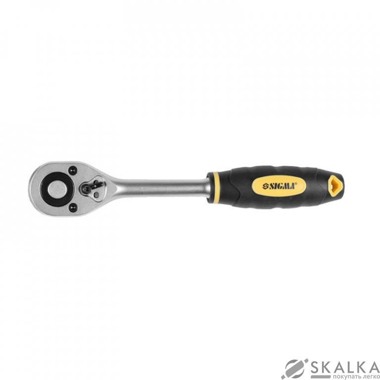На фото Ключ-трещетка Sigma ½'' 250мм 72T CrV (6050011)