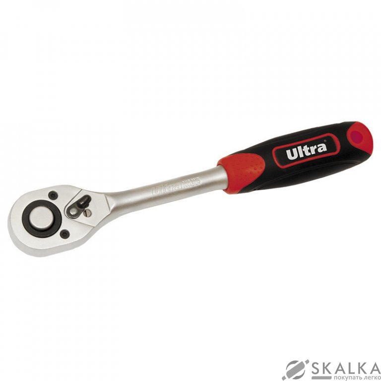 На фото Ключ-трещетка Ultra ½'' 250мм 72T CrV (6050322)
