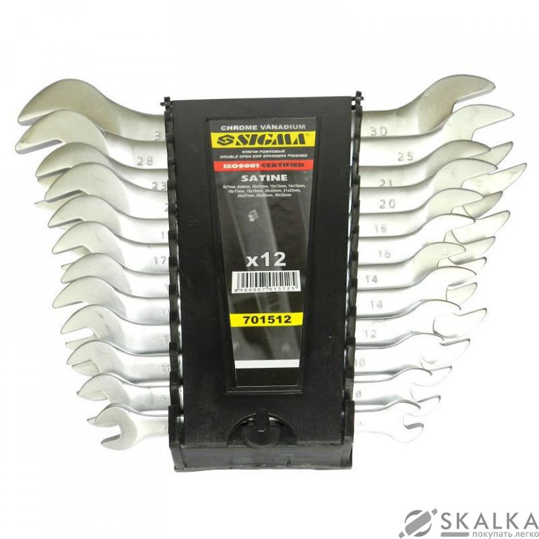 Ключи рожковые Sigma 12шт 6-32мм CrV satine (6010331) На фото Ключи рожковые Sigma 12шт 6-32мм CrV satine (6010331)