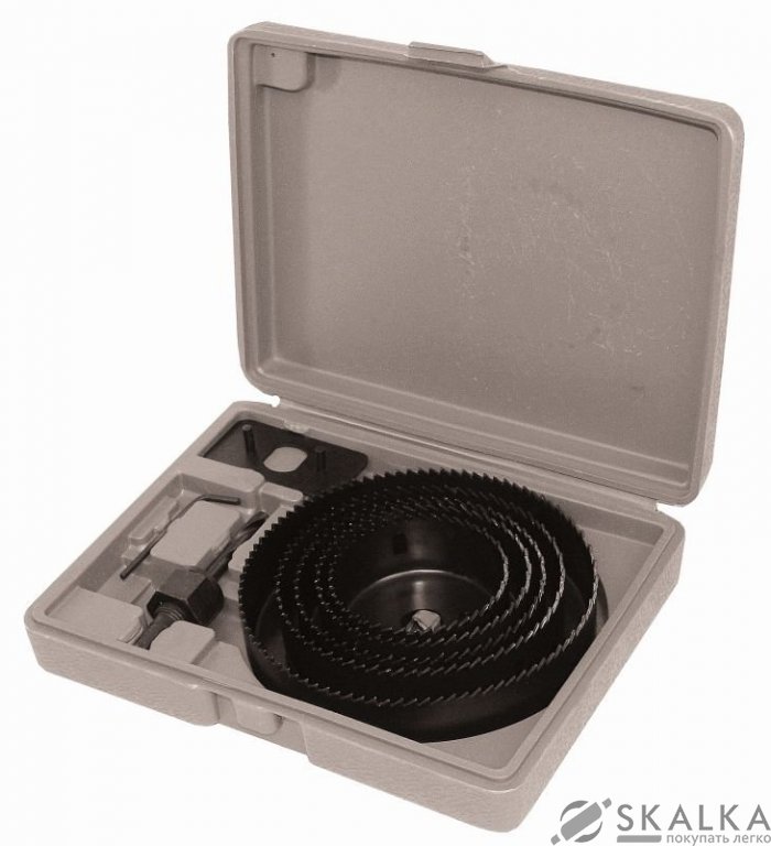 Коронки по дереву наборные Sigma Ø19; 22; 29; 32; 38; 44; 51; 65мм (1520111) На фото Коронки по дереву наборные Sigma Ø19; 22; 29; 32; 38; 44; 51; 65мм (1520111)