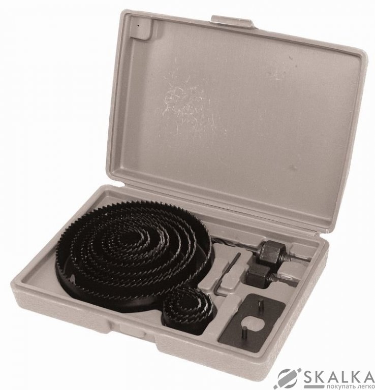 Коронки по дереву наборные Sigma Ø19; 22; 29; 32; 38; 44; 51; 64; 76; 89; 102; 127мм (1520161) На фото Коронки по дереву наборные Sigma Ø19; 22; 29; 32; 38; 44; 51; 64; 76; 89; 102; 127мм (1520161)