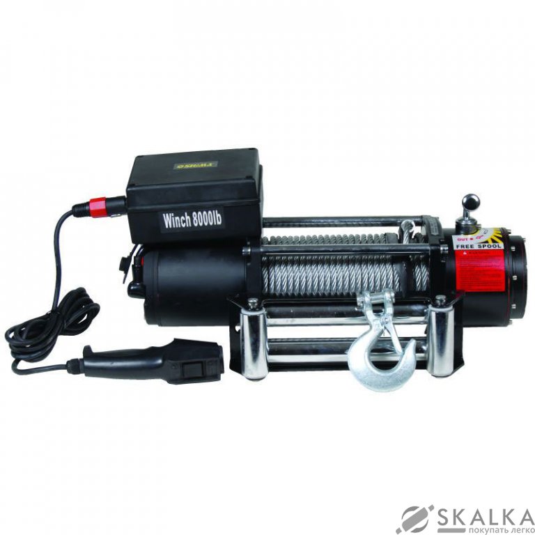 На фото Лебедка автомобильная электрическая Sigma 8000lbs (6130031)
