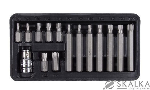 Набор бит TORX Ultra ½" 15шт S2 (пласт кейс) (4013512) На фото Набор бит TORX Ultra ½" 15шт S2 (пласт кейс) (4013512)