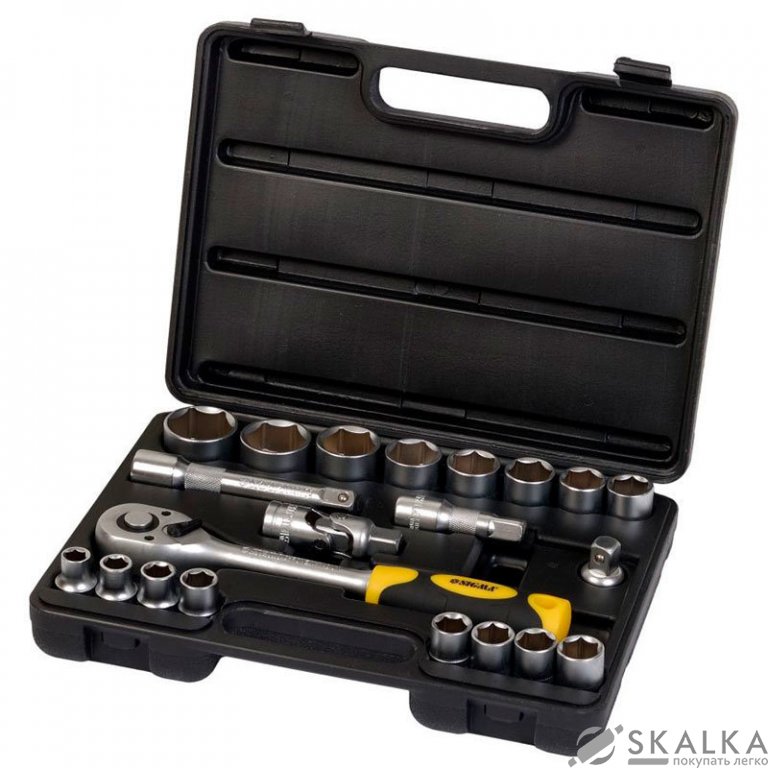Набор насадок торцевых Sigma ½" 21шт CrV mid (6003721) На фото Набор насадок торцевых Sigma ½" 21шт CrV mid (6003721)
