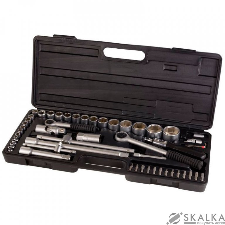 Набор насадок торцевых Sigma ¼ ½ и аксессуары 51шт (кейс) (6003101) На фото Набор насадок торцевых Sigma ¼ ½ и аксессуары 51шт (кейс) (6003101)