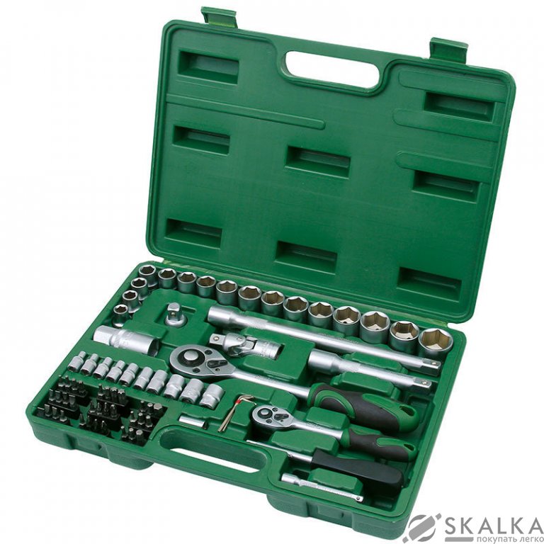 Набор насадок торцевых и биты Grad ¼ ½ 72шт (6004245) На фото Набор насадок торцевых и биты Grad ¼ ½ 72шт (6004245)