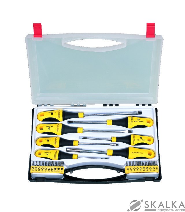 Набор отверток + биты 27шт Sigma CrV (кейс) (4001061) На фото Набор отверток + биты 27шт Sigma CrV (кейс) (4001061)