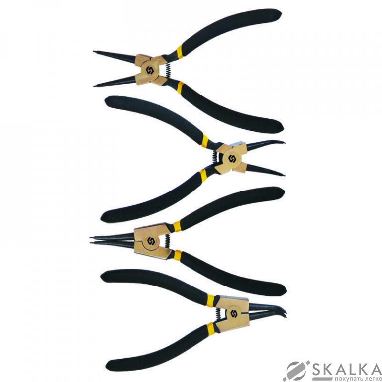 Набор съемников стопорных колец Sigma 4шт 180мм (4350001) На фото Набор съемников стопорных колец Sigma 4шт 180мм (4350001)