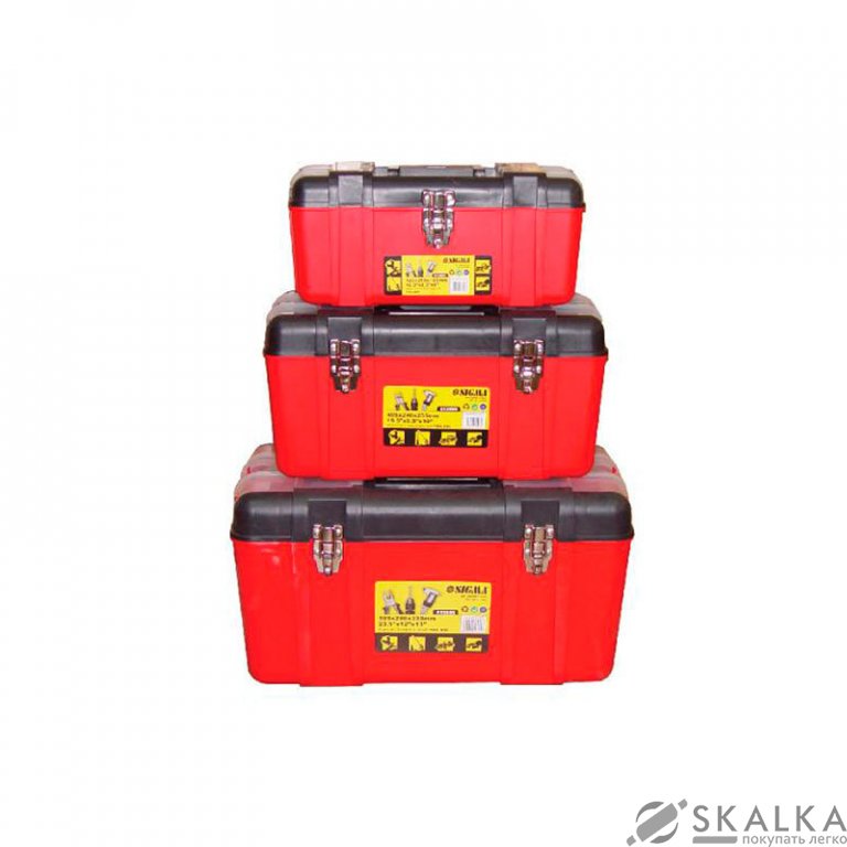 На фото Набор ящиков инструментальных Sigma 3шт 60*30*33, 50*24*26, 42*22*20см (пласт) (7402071)