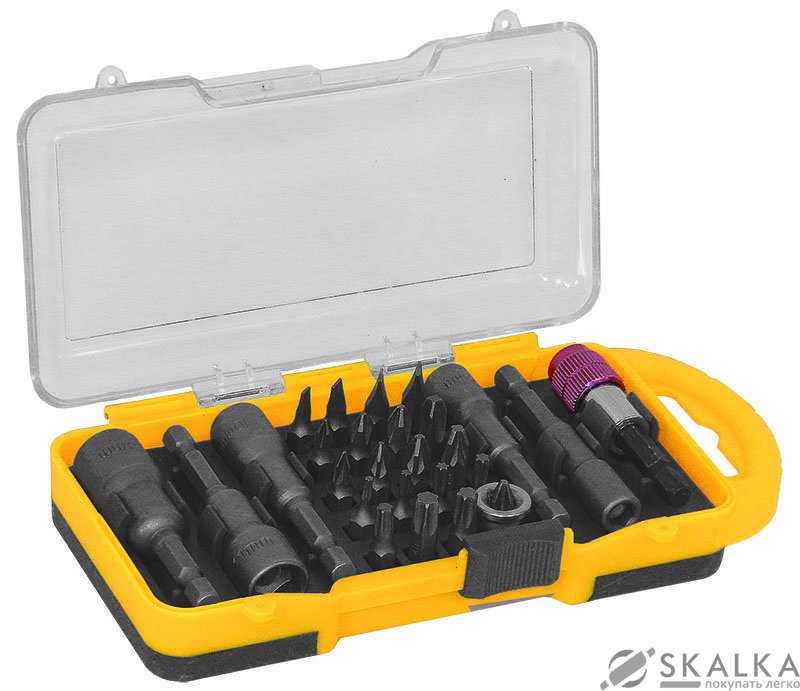 Насадки торцевые Sigma и адаптер, биты 26шт (кейс) (4012021) На фото Насадки торцевые Sigma и адаптер, биты 26шт (кейс) (4012021)