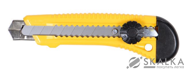 Нож Sigma пластиковый корпус лезвие 2шт 18мм винтовой замок (8211141) На фото Нож Sigma пластиковый корпус лезвие 2шт 18мм винтовой замок (8211141)