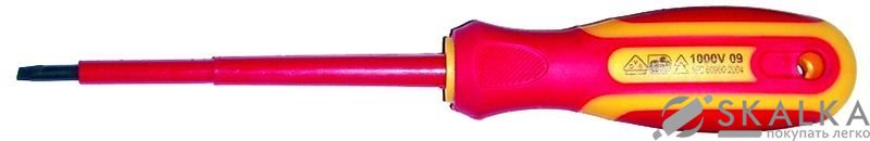 На фото Отвертка диэлектрическая крестовая Sigma PH2x125мм 1000В CrV (4008171)
