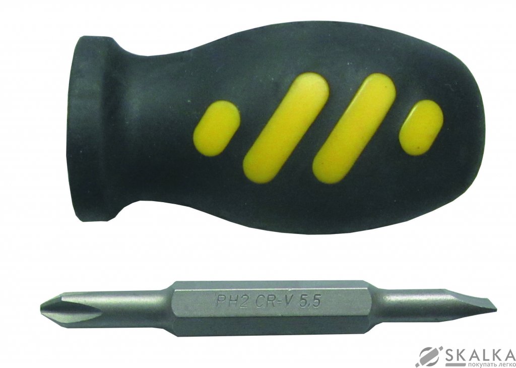 На фото Отвертка мини 2в1 Sigma PH2-SL5,5x75мм CrV (4002191)