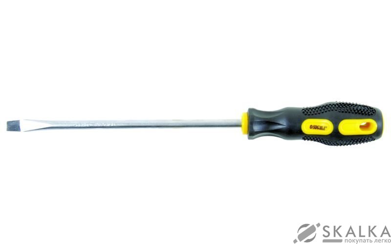 На фото Отвертка шлицевая Sigma SL6.0х125мм CrV (4006391)