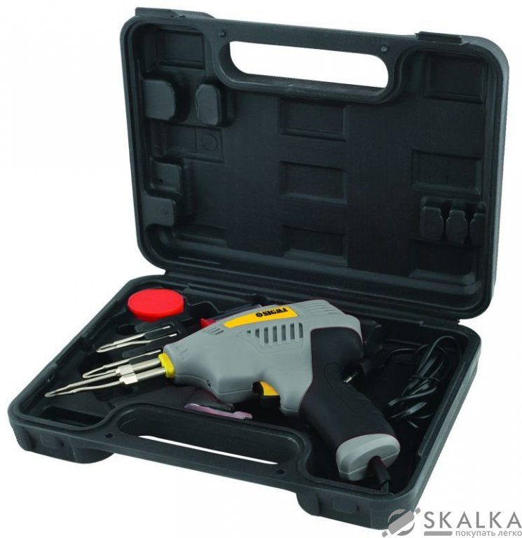 Паяльник импульсный Sigma 250Вт 3-режима + аксессуары 6шт кейс (2742071) На фото Паяльник импульсный Sigma 250Вт 3-режима + аксессуары 6шт кейс (2742071)