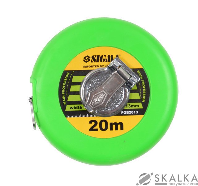 На фото Рулетка тряпичная Sigma 30м*13мм (стекловолокно) (3832301)