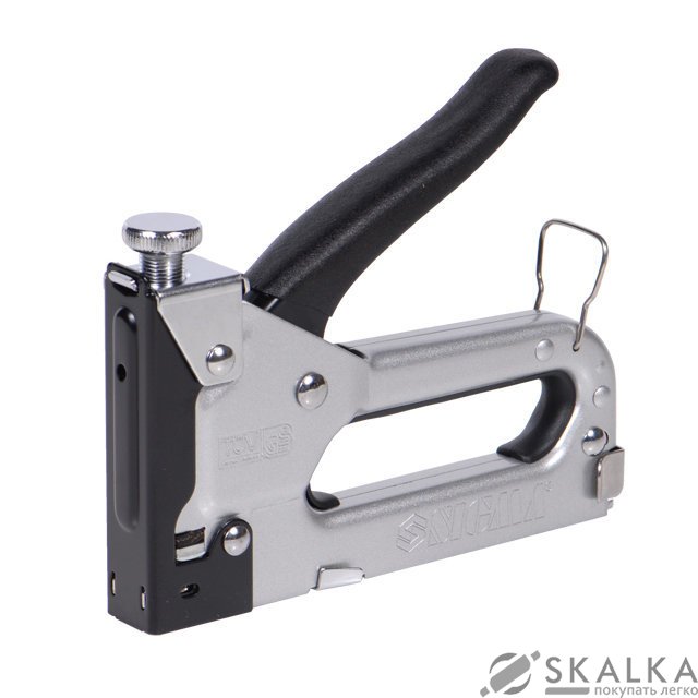 Степлер Sigma с регулятором для скоб 4-14мм хром (2821021) На фото Степлер Sigma с регулятором для скоб 4-14мм хром (2821021)