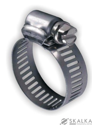 Хомут червячный оцинкованный Grad 12.7мм D33-57мм 10шт (2511435) На фото Хомут червячный оцинкованный Grad 12.7мм D33-57мм 10шт (2511435)