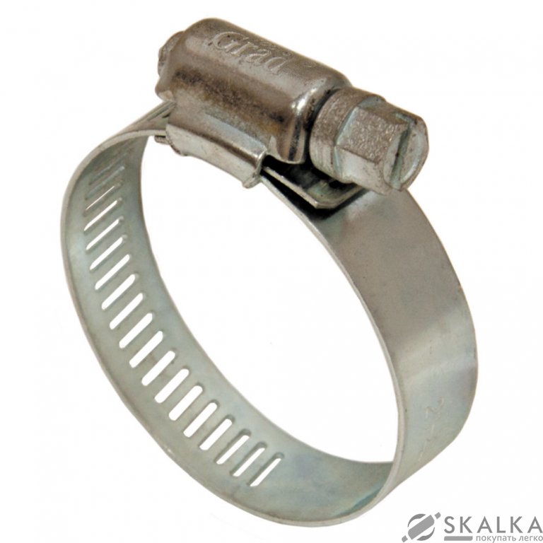 На фото Хомут червячный оцинкованный Sigma 9мм D140-160мм 10шт (2511221)